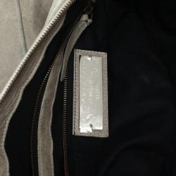 Balenciaga Grey Classic Silver Work Bag