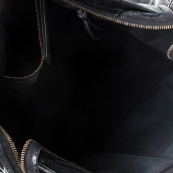 Pre Owned Balenciaga Black Leather GH City Bag