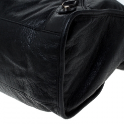 Pre Owned Balenciaga Black Leather GH City Bag