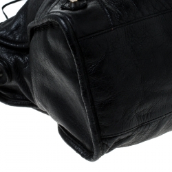 Pre Owned Balenciaga Black Leather GH City Bag