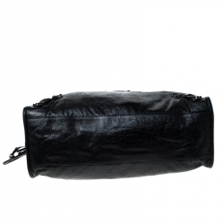 Pre Owned Balenciaga Black Leather GH City Bag