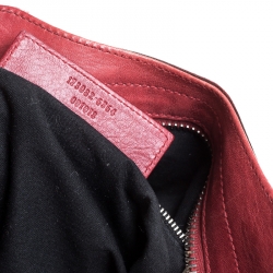 Pre Owned Balenciaga Red Leather GSH Part Time Tote