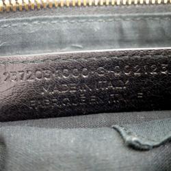 Pre Owned حقيبة كتف بالنسيياغا جاينت هيب جلد خروف أسود 