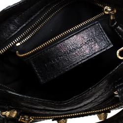 Pre Owned  Balenciaga Black Leather Mini Classic Edge City Bag