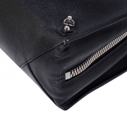 مملوكة مسبقًا Balenciaga Black Leather Mini Paper Tote