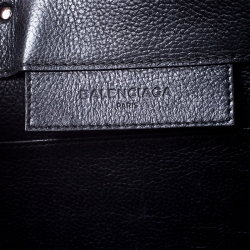 مملوكة مسبقًا Balenciaga Black Leather Mini Paper Tote