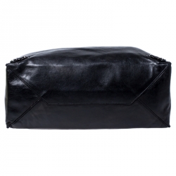 Pre Owned حقيبة يد بالنسياغا بابيه A4 جلد سوداء