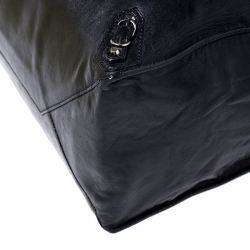 Pre Owned حقيبة يد بالنسياغا بابيه A4 جلد سوداء