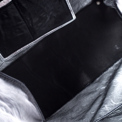 Pre Owned حقيبة يد بالنسياغا بابيه A4 جلد سوداء