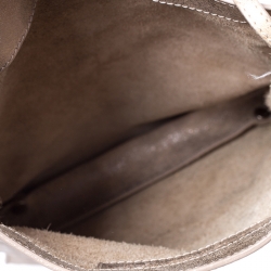 Pre Owned Balenciaga Metallic Beige Papier Messenger Bag