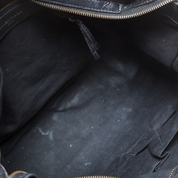 Pre Owned Balenciaga Black Graffiti Leather City Tote
