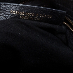 Pre Owned Balenciaga Black Graffiti Leather City Tote