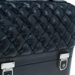 Pre Owned حقيبة بالنسياغا ماتيلاس جلد أسود مبطن