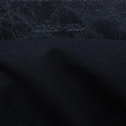 Pre Owned حقيبة بالنسياغا ماتيلاس جلد أسود مبطن