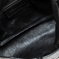 Pre Owned Balenciaga Black Perforated Leather Classic City Tote 