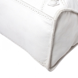 Pre Owned Balenciaga Off White Leather Giant Brogues Covered 21 Part Time Tote