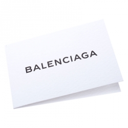 Pre Owned Balenciaga Black Campaign Logo Leather Pouch