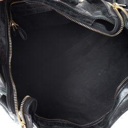 Pre Owned Balenciaga Black Leather GGH City Bag