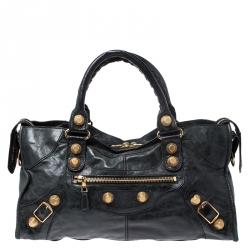 Balenciaga Black Leather GGH City Bag Balenciaga | TLC