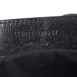 Pre Owned Balenciaga Black Leather GGH City Bag