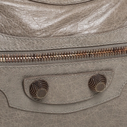 Pre Owned Balenciaga Papyrus Leather RGGH City Bag