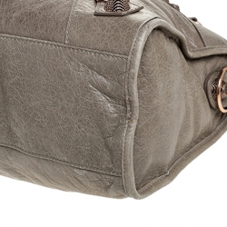 Pre Owned Balenciaga Papyrus Leather RGGH City Bag