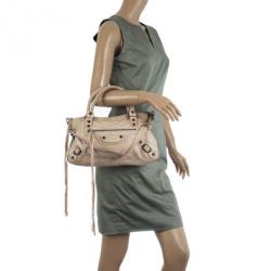 Pre Owned Balenciaga Nude Classic First Bag
