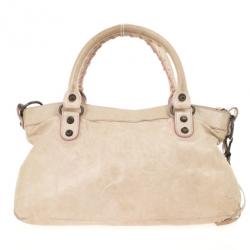 Pre Owned Balenciaga Nude Classic First Bag
