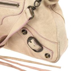 Pre Owned Balenciaga Nude Classic First Bag