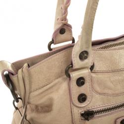 Pre Owned Balenciaga Nude Classic First Bag