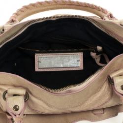 Pre Owned Balenciaga Nude Classic First Bag