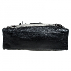 Pre Owned Balenciaga Black Leather Small Classic City Tote