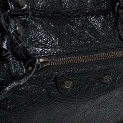 Pre Owned Balenciaga Black Leather Small Classic City Tote