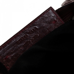 Pre Owned Balenciaga Maroon Leather Classic City Tote