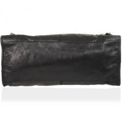 مملوكة مسبقًا Balenciaga Black Leather Giant 12 City Bag