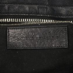 مملوكة مسبقًا Balenciaga Black Leather Giant 12 City Bag