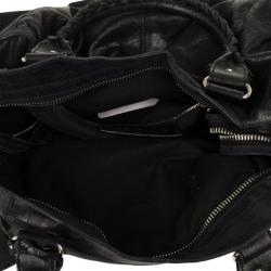 مملوكة مسبقًا Balenciaga Black Leather Giant 12 City Bag