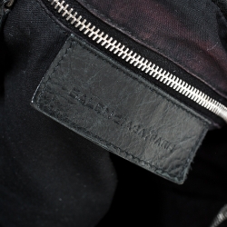 Pre Owned Balenciaga Black Leather GH City Tote