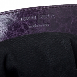 Pre Owned Balenciaga Grape Leather GH City Tote