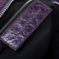 Pre Owned Balenciaga Grape Leather GH City Tote