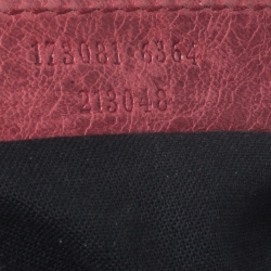 Balenciaga Red Leather Motocross GSH Day Bag