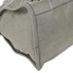 Pre Owned Balenciaga Metallic Classic Silver City Bag