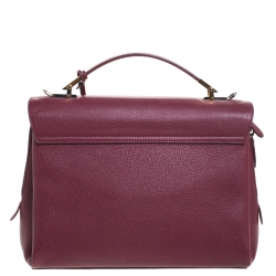 مملوكة مسبقًا Balenciaga Burgundy Leather Le Dix Top Handle Bag
