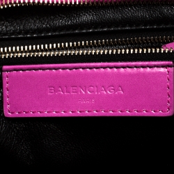 Balenciaga Magenta Python SH City Bag