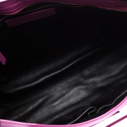 Balenciaga Magenta Python SH City Bag
