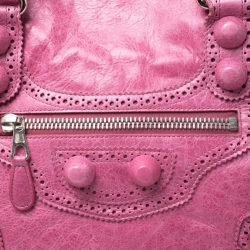 مملوكة مسبقًا Balenciaga Grenadine Leather Brogues Covered GH Sunday Tote