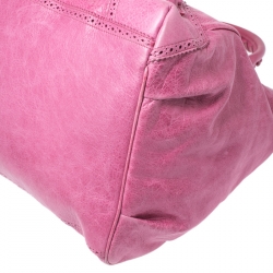 مملوكة مسبقًا Balenciaga Grenadine Leather Brogues Covered GH Sunday Tote