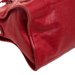 مملوكة مسبقًا Balenciaga Red Leather SH Part Time Tote