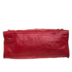 مملوكة مسبقًا Balenciaga Red Leather SH Part Time Tote