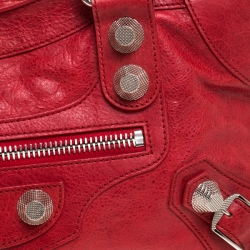 مملوكة مسبقًا Balenciaga Red Leather SH Part Time Tote